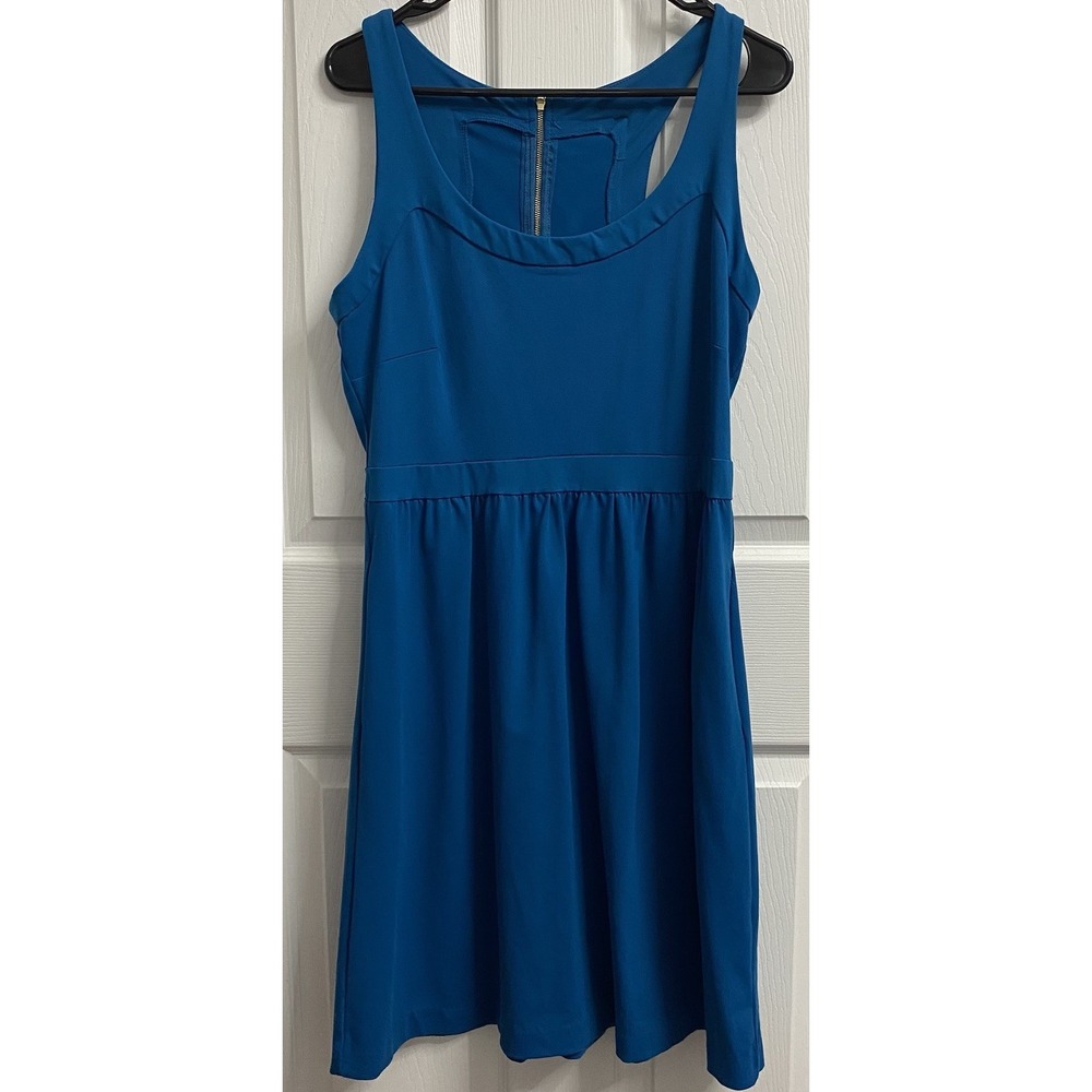 Unbranded A-line Women Sleeveless Dress,Teal Blue Sz. M?see Measurements Pockets